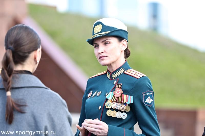 Церемония возложения цветов к Вечному огню в Парке Победы на Поклонной горе, приуроченная к 80-летию победы в Великой Отечественной войне