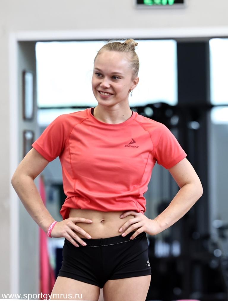 Спортивная гимнастика. Контрольная тренировка женской команды  перед МС 