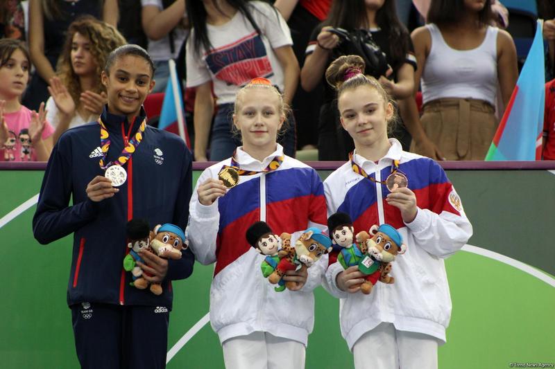 EYOF Baku 2019: Российская гимнастка заняла первое место в индивидуальном многоборье – церемония награждения (ФОТО)