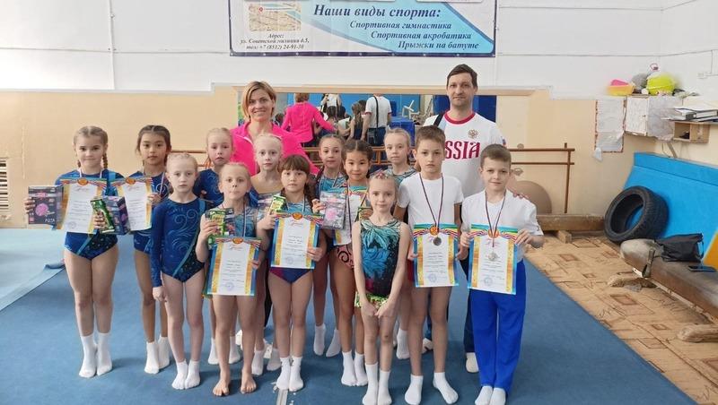 Восемь медалей разного достоинства привезли в родной Знаменск юные гимнасты